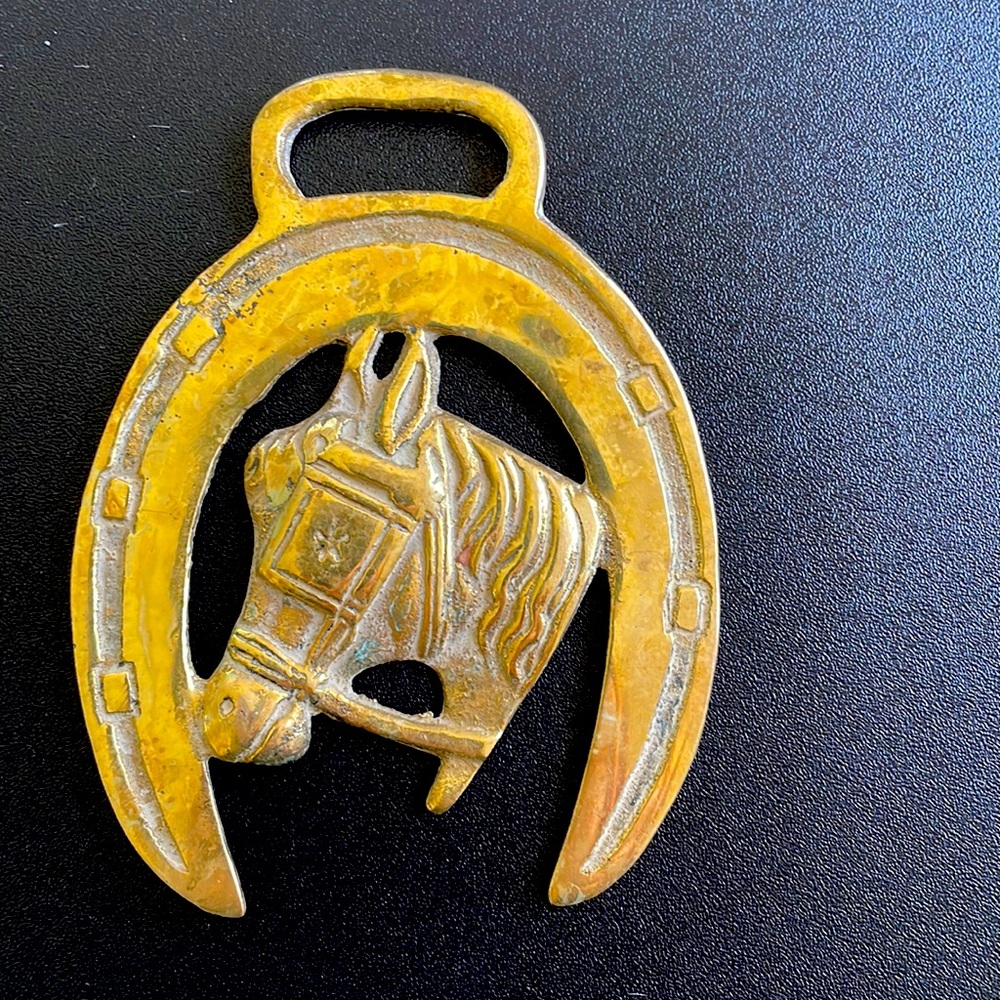 Vintage horse brass from England!